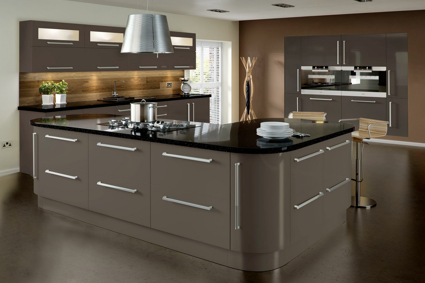 Lumi Grey Gloss Kitchen Proline Cabinet Manufacturer Lancs