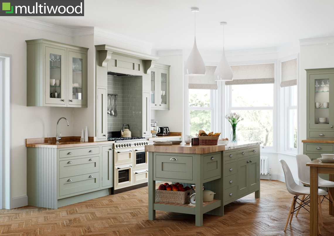 Multiwood Baystone Bespoke Colour Windsor Kitchen