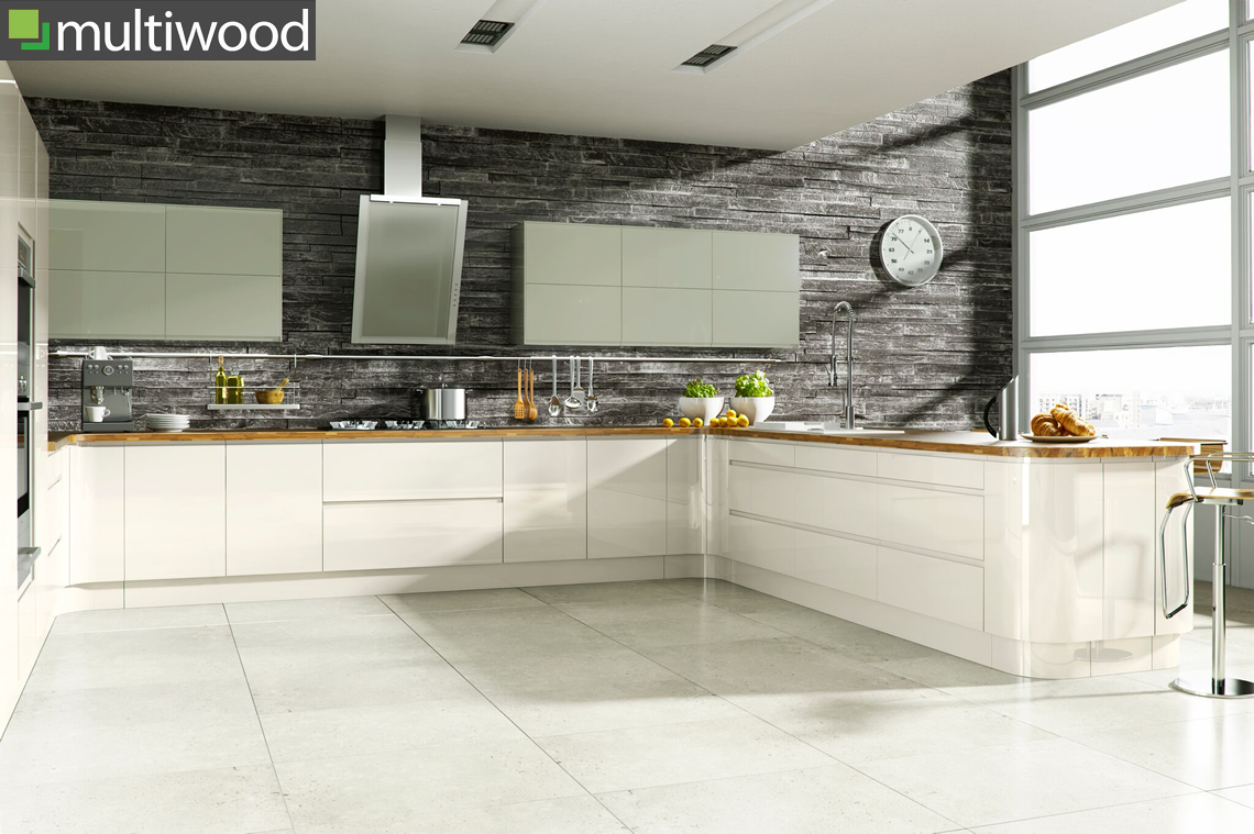 Multiwood Welford Cream with Willow Kitchen