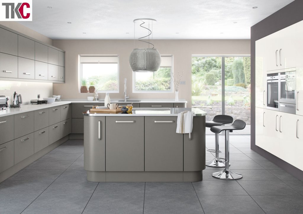 TKC Imola Hand Painted Dust Grey Kitchen