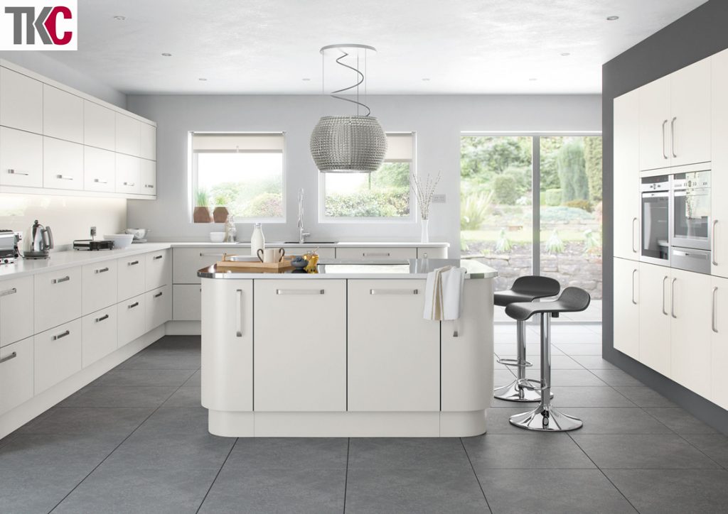 TKC Imola Hand Painted Light Grey Kitchen