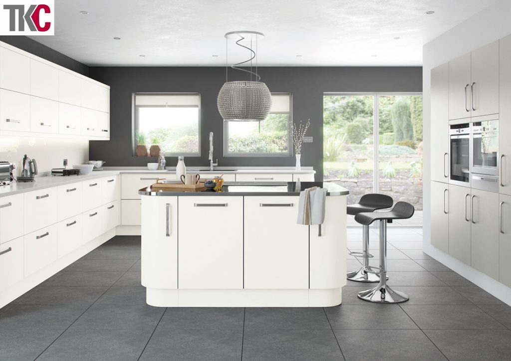 TKC Imola Hand Painted Super White Kitchen