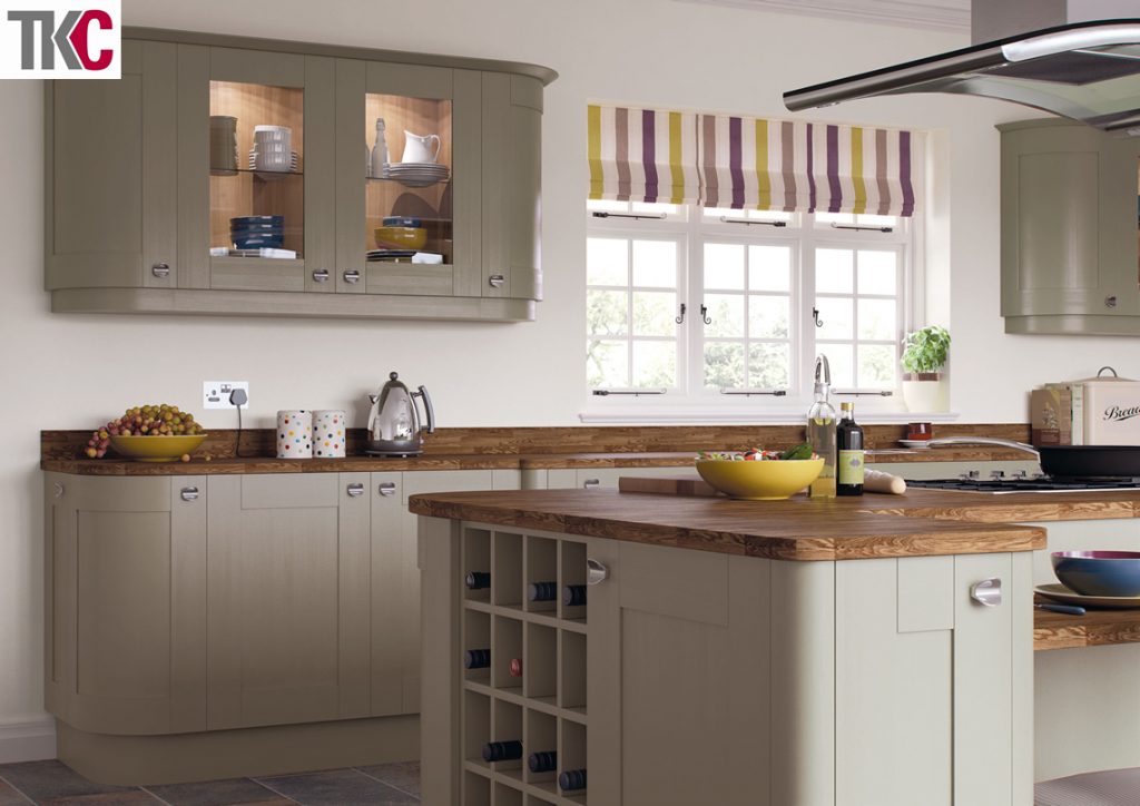 TKC Richmond Hand Painted Brown Grey Kitchen