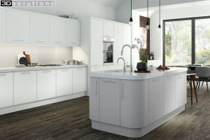 Trademouldings Aura White Kitchen