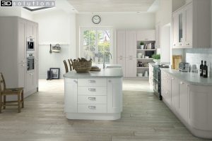 Trademouldings Boston Cashmere White Kitchen