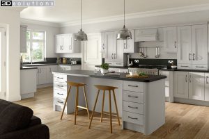 Trademouldings Buckingham Dove Grey Kitchen