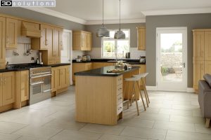 Trademouldings Buckingham Lissa Oak Kitchen