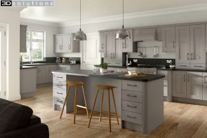 Trademouldings Buckingham Stone Grey Kitchen