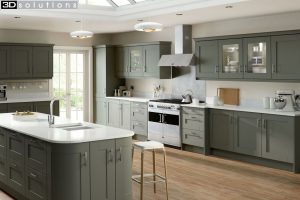 Trademouldings Gresham Olive Kitchen