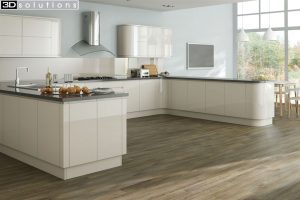 Trademouldings Larissa Handleless Gloss Alabaster Kitchens