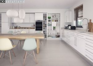 Trademouldings Lumi White Gloss Kitchen