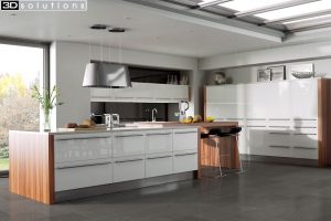 Trademouldings Odyssey White Gloss Kitchen