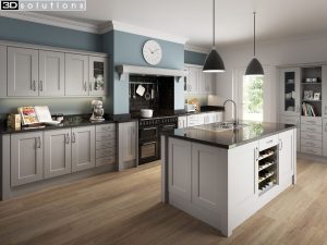 Trademouldings Portland Dove Grey Kitchen